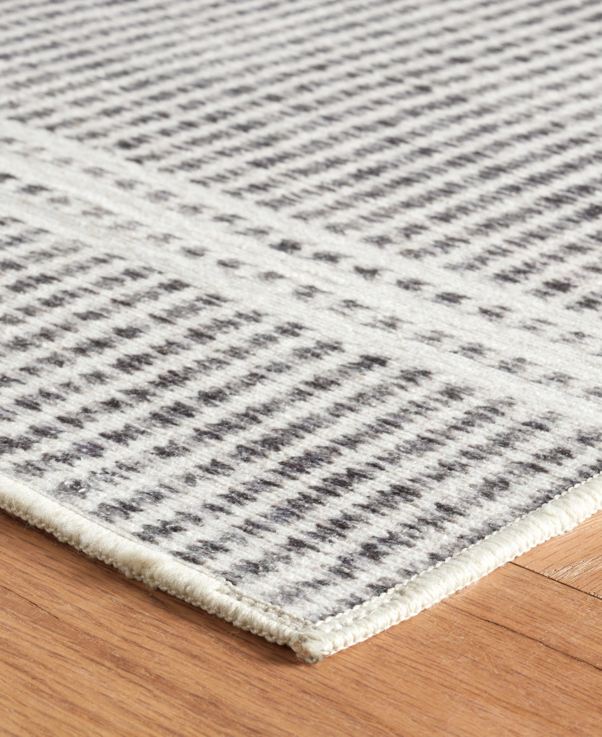Dash And Albert Rugs By Annie Selke Malta Machine Washable Da2044 4'x6' Area Rug In Gray