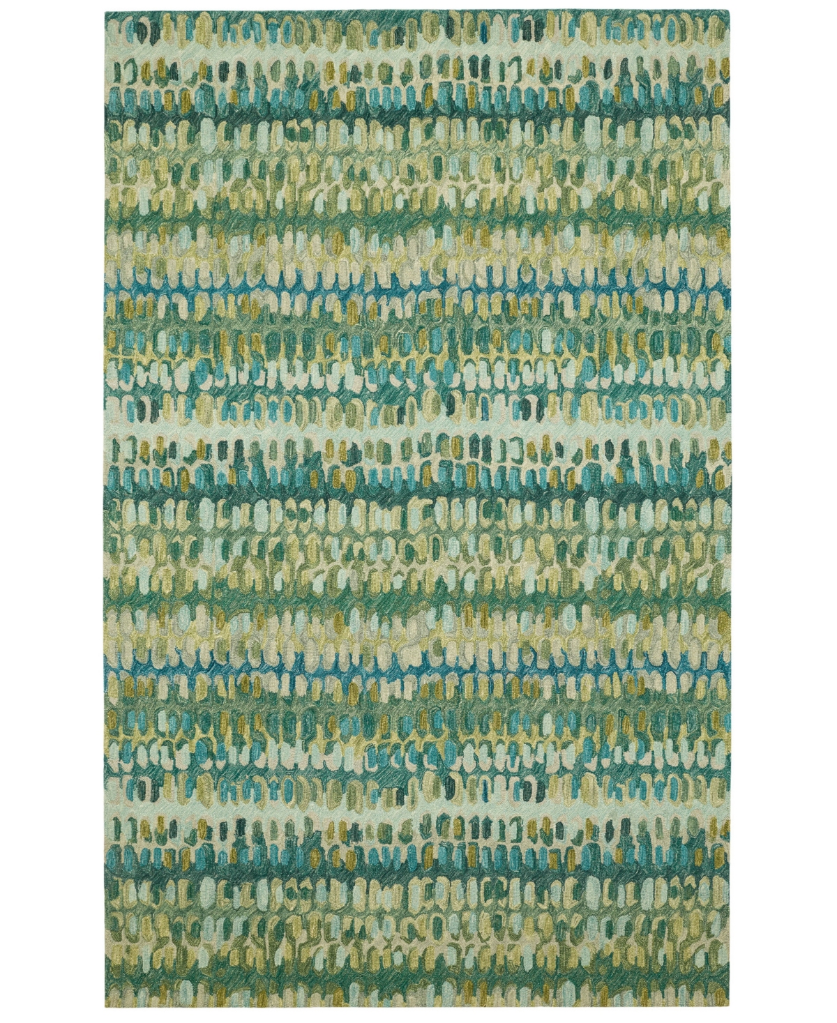 Dash And Albert Rugs By Annie Selke Paint Chip Wool Da1831 4'x6' Area Rug In Green