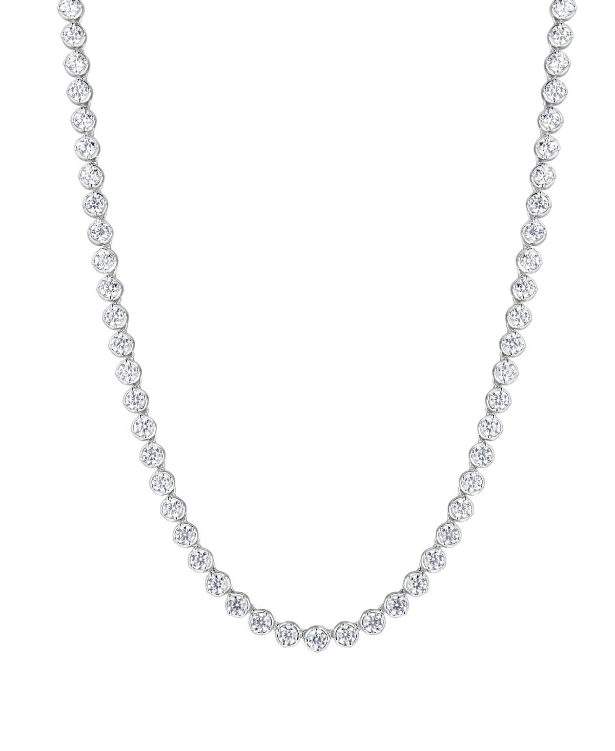 Badgley Mischka Lab Grown Diamond 16" Tennis Necklace (7 Ct. T.w.) In 14k White Gold In Gold