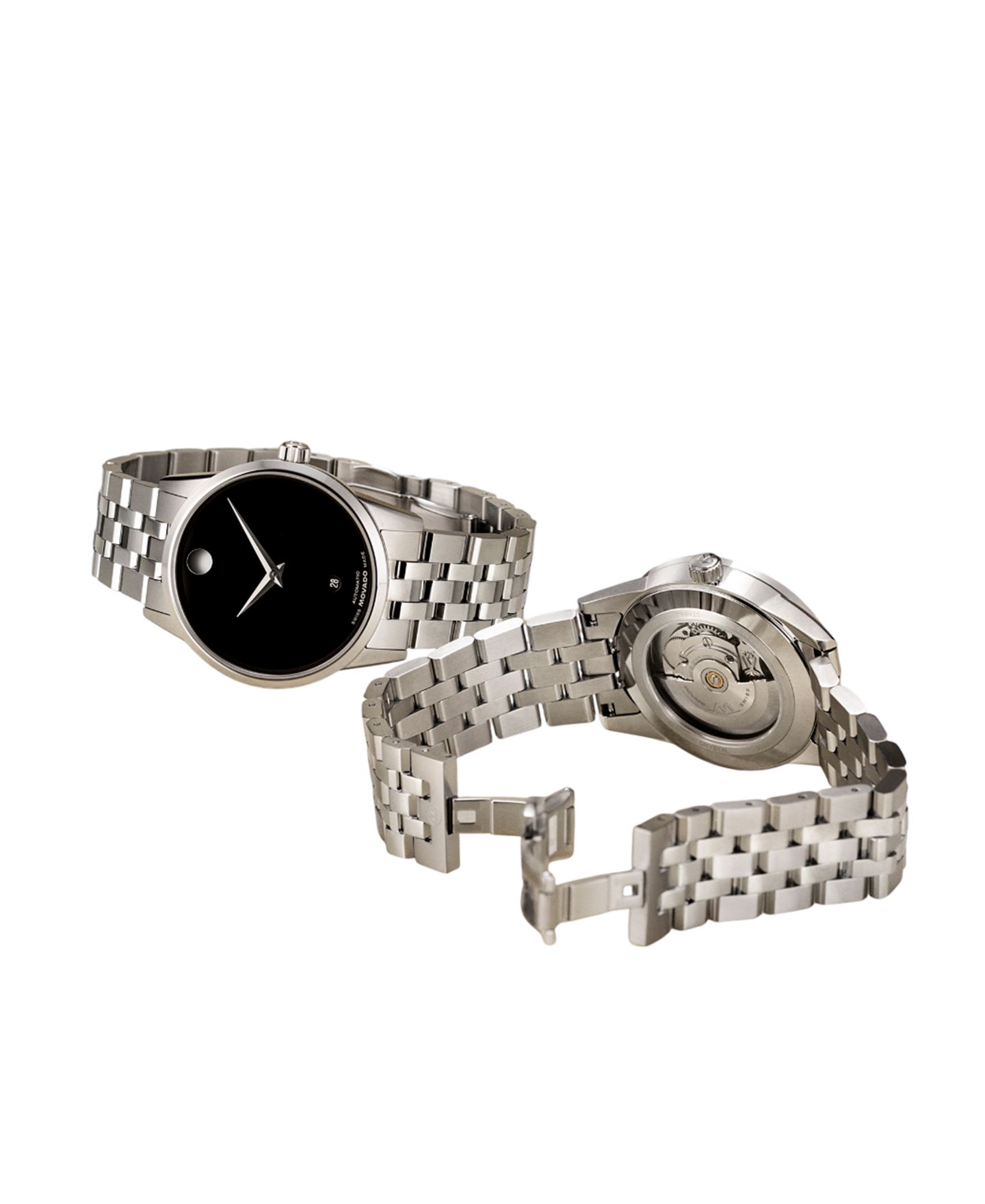 Мужские часы Movado Museum Classic Swiss Automatic Stainless-Steel Watch, 40mm — фото 4