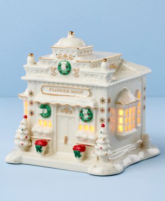 NEW FOR 2025! Mistletoe Park Light-Up Flower Shop Figurine, Exclusively at Macy's