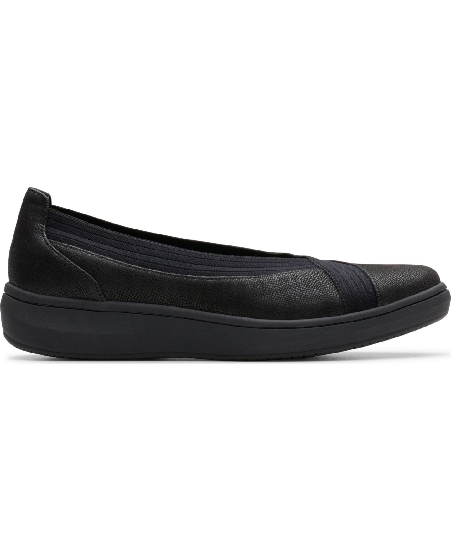 Женские кроссовки Clarks Cloudsteppers Breeze Sky Air Slip On, цвет: Чёрный — фото 2