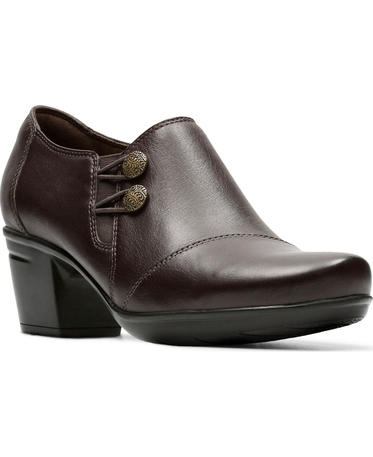 Women's Emslie Warren Closed Toe Shooties - Dark Brown Leather