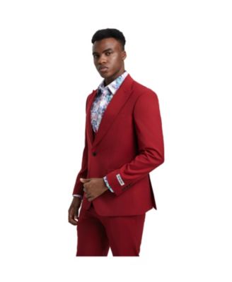 Men's Stacy Adams Hybrid-Fit 3pc Suit Set, Jacket Vest and Pants