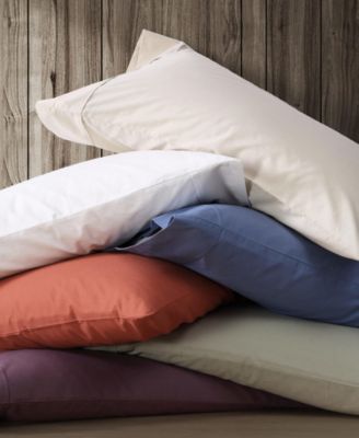 Solid Brushed 180-Thread Count Cotton Percale 4-Pc. Sheet Set, King