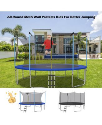 Replacement Weather-Resistant Trampoline Safety Enclosure Net