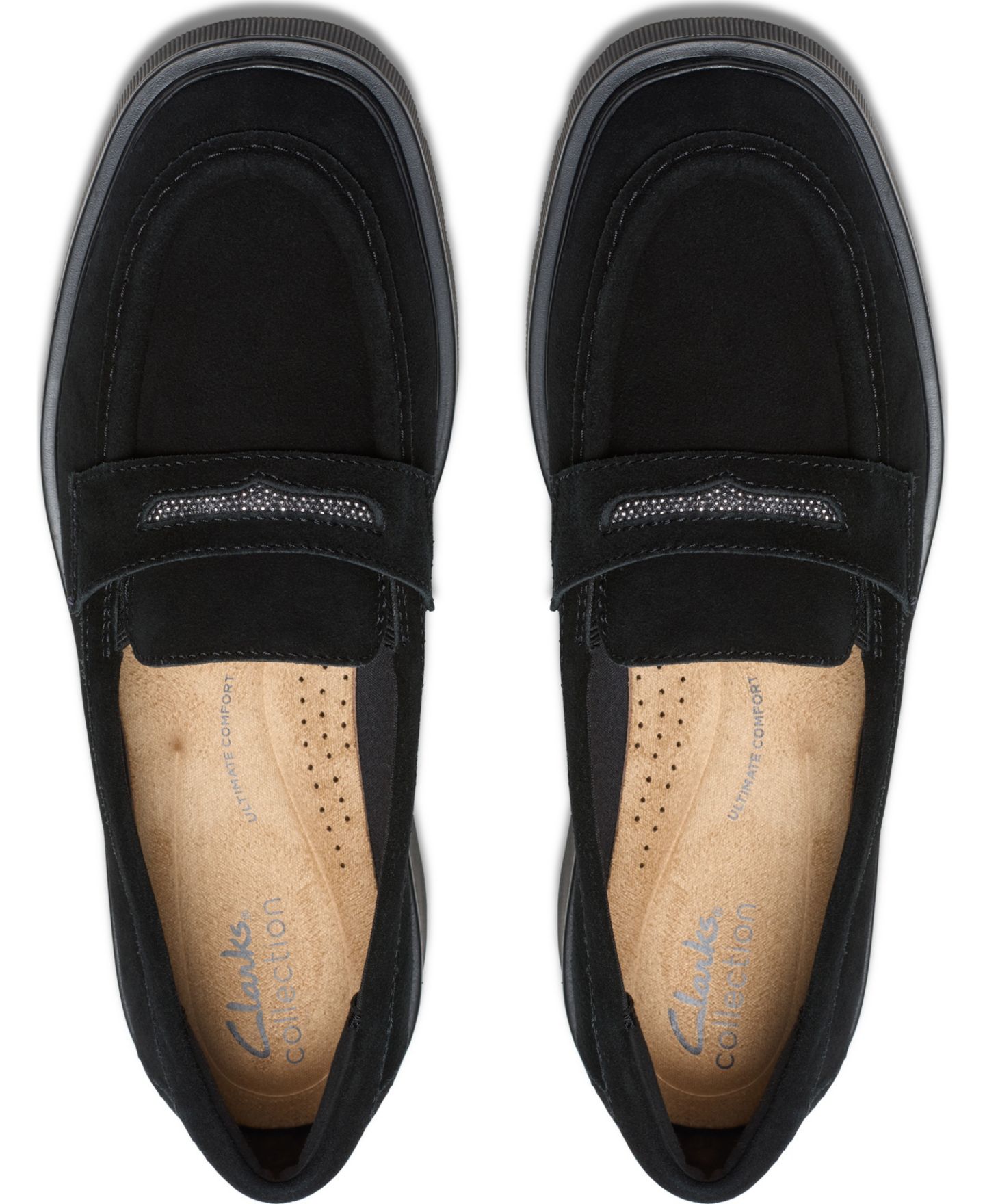 Женские туфли Clarks Lauryl Step Round Toe, цвет: Чёрный замшевый — фото 4