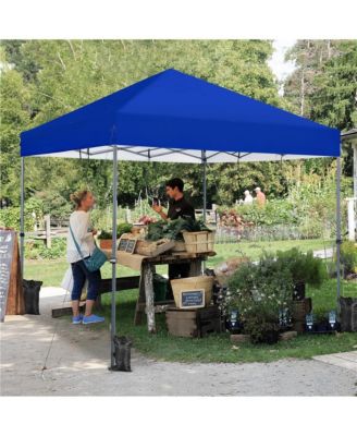 12x12 FT Pop-up Canopy One-Push-To-Lock Setup Blue