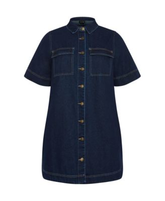 Plus Size Denim Jojo Dress