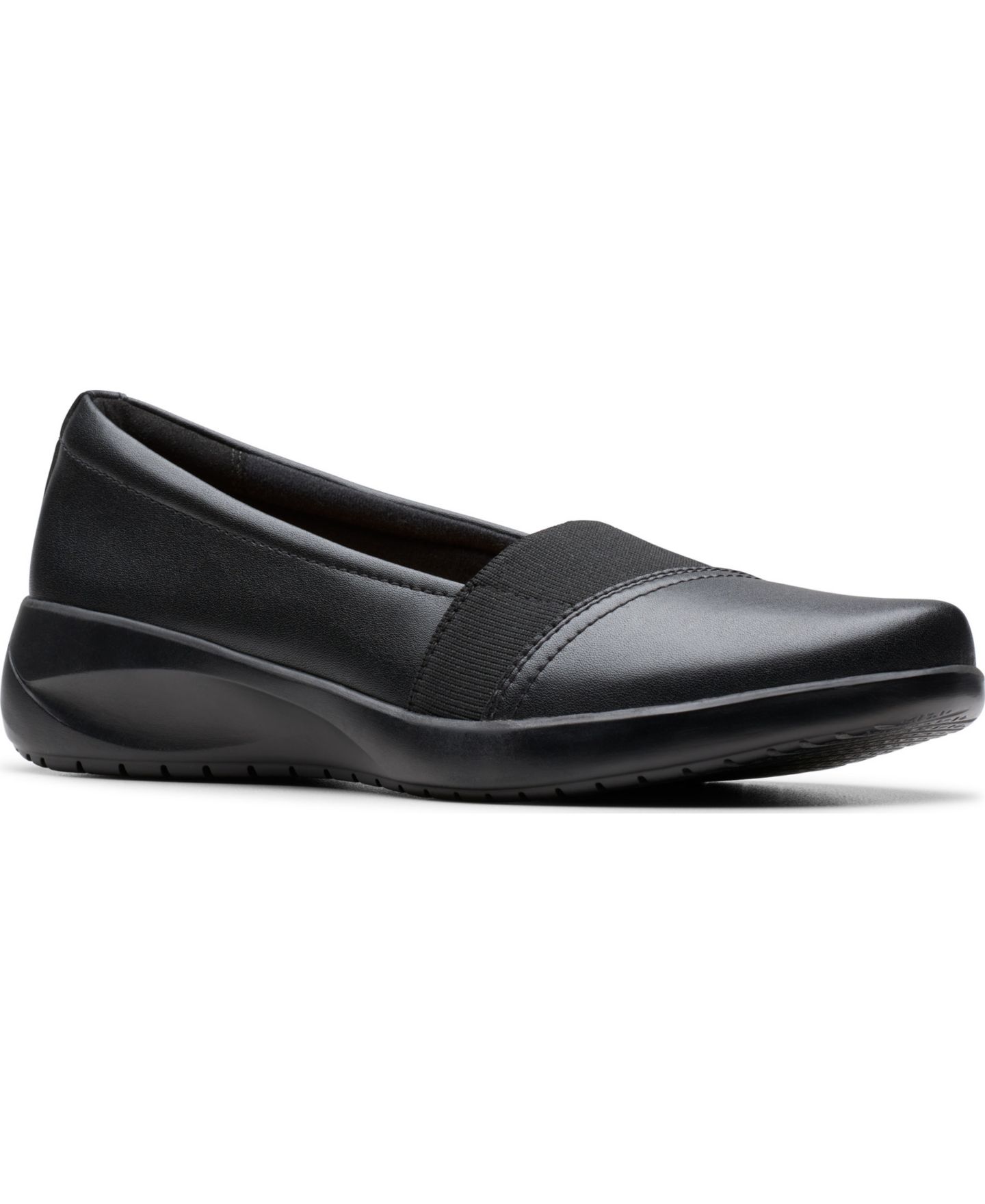 Женские туфли Clarks Kaetlyn Rhea Round Toe, цвет: Чёрный кожаный — фото 1