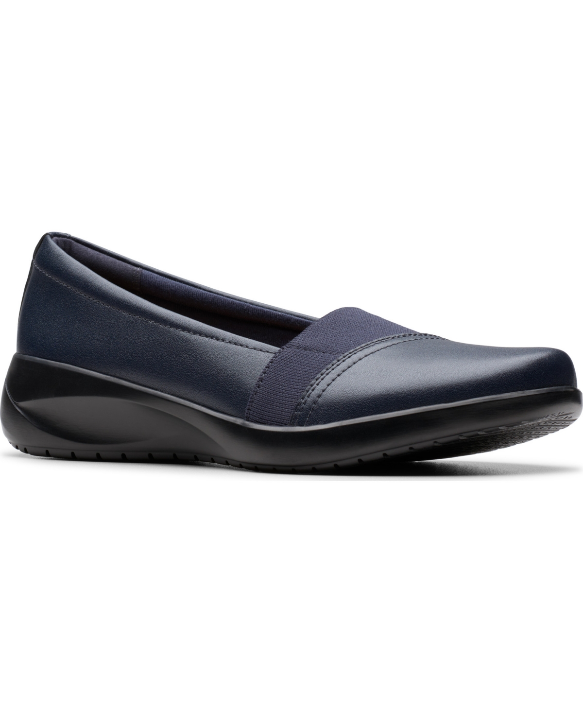 Women's Kaetlyn Rhea Round Toe Loafers - Black Leather