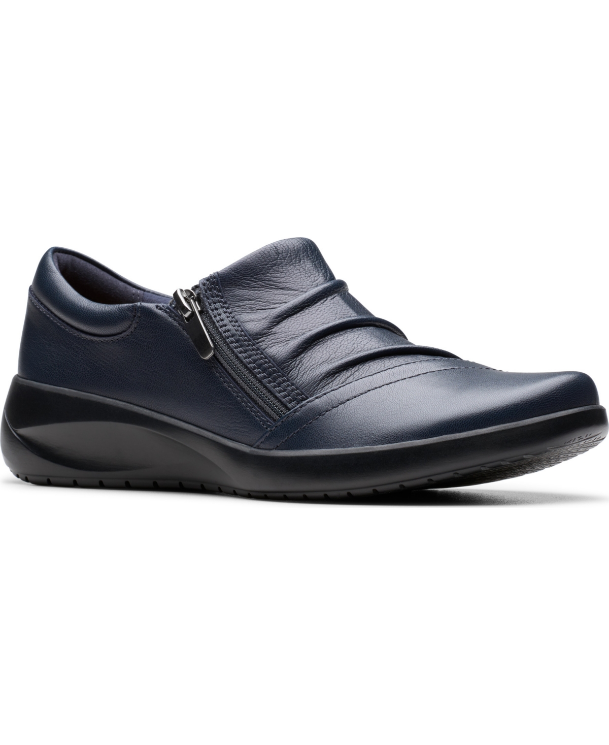 Women's Kaetlyn Mila Round Toe Flats - Navy Leather
