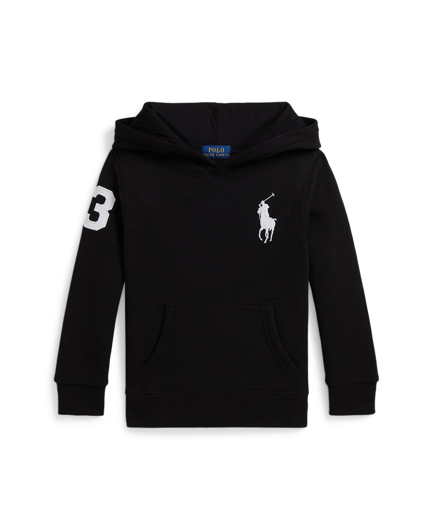 Худи Polo Ralph Lauren Big Pony Fleece для мальчиков, цвет: Чёрный — фото 1
