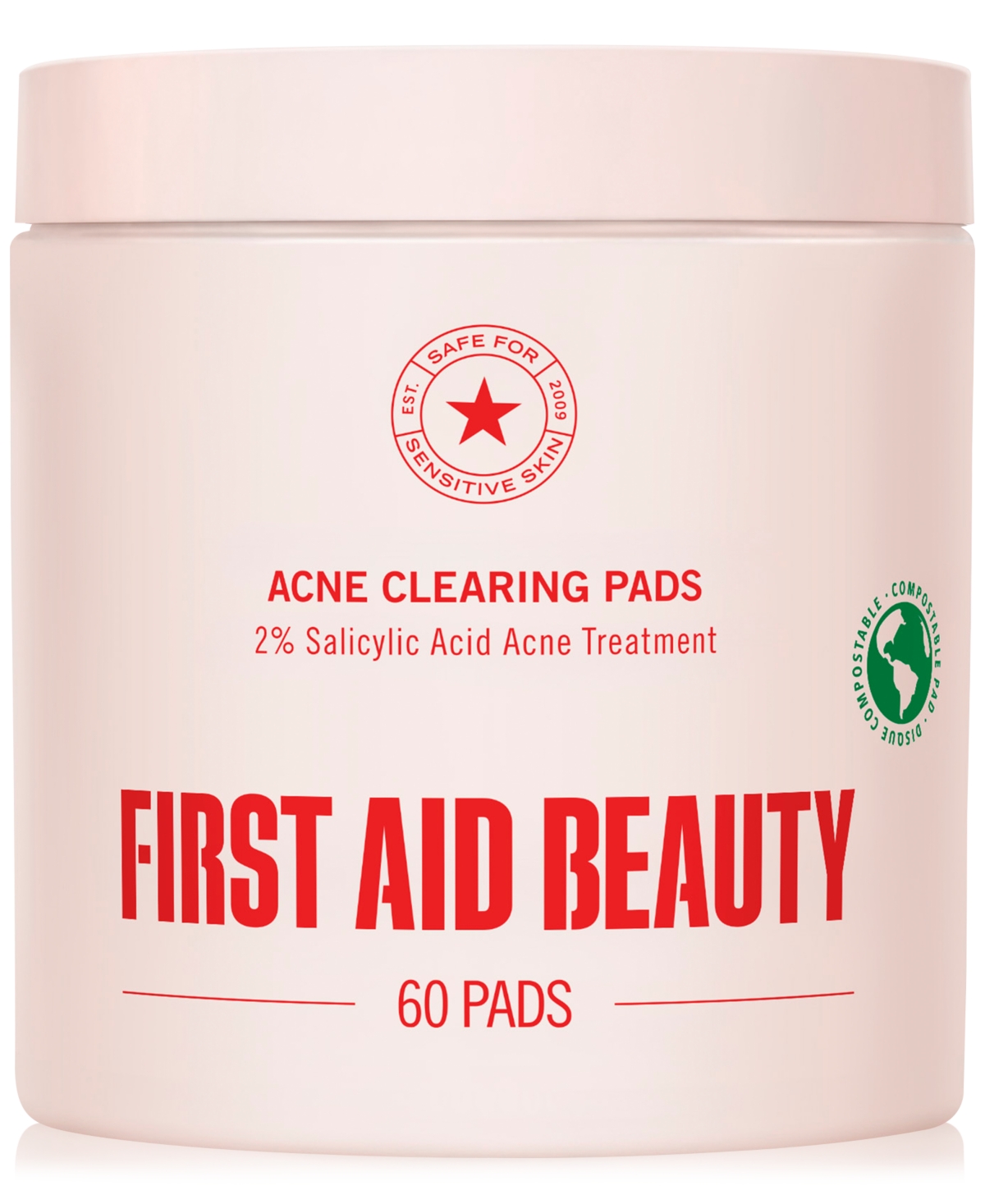 First Aid Beauty Acne Clearing Pads, 60 Pads In Transparent