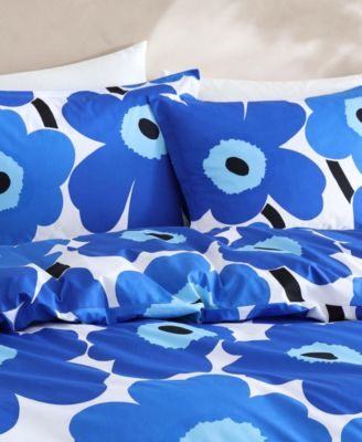Unikko Cotton Percale 3-Pc. Duvet Cover Set, King