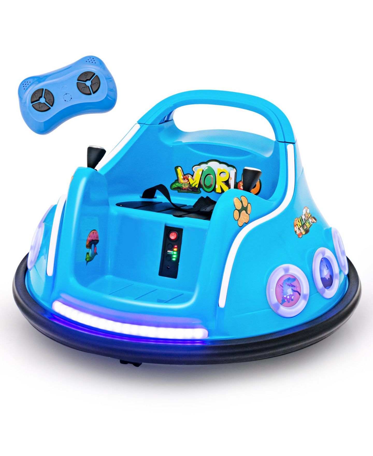 Детская игрушка Mecale 12V Electric Ride-On Bumper Car with Remote Control & 360-Degree Spins, Ages 3+, цвет: Тёмно-синий — фото 1