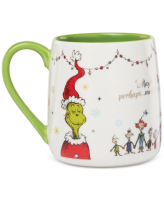 WhoVille Grinch Fireplace Mugs, Set of 2