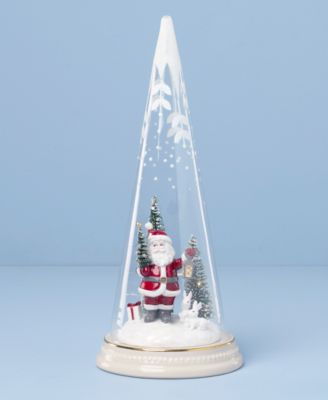 Merry & Magical Light-Up Santa with Lantern Figurine