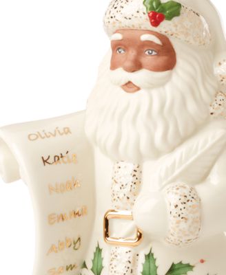 2025 African American Santa with List Figurine