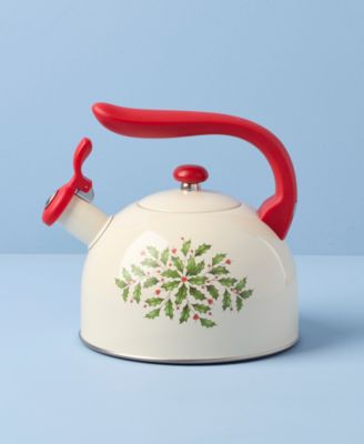 Holiday Metal Tea Kettle