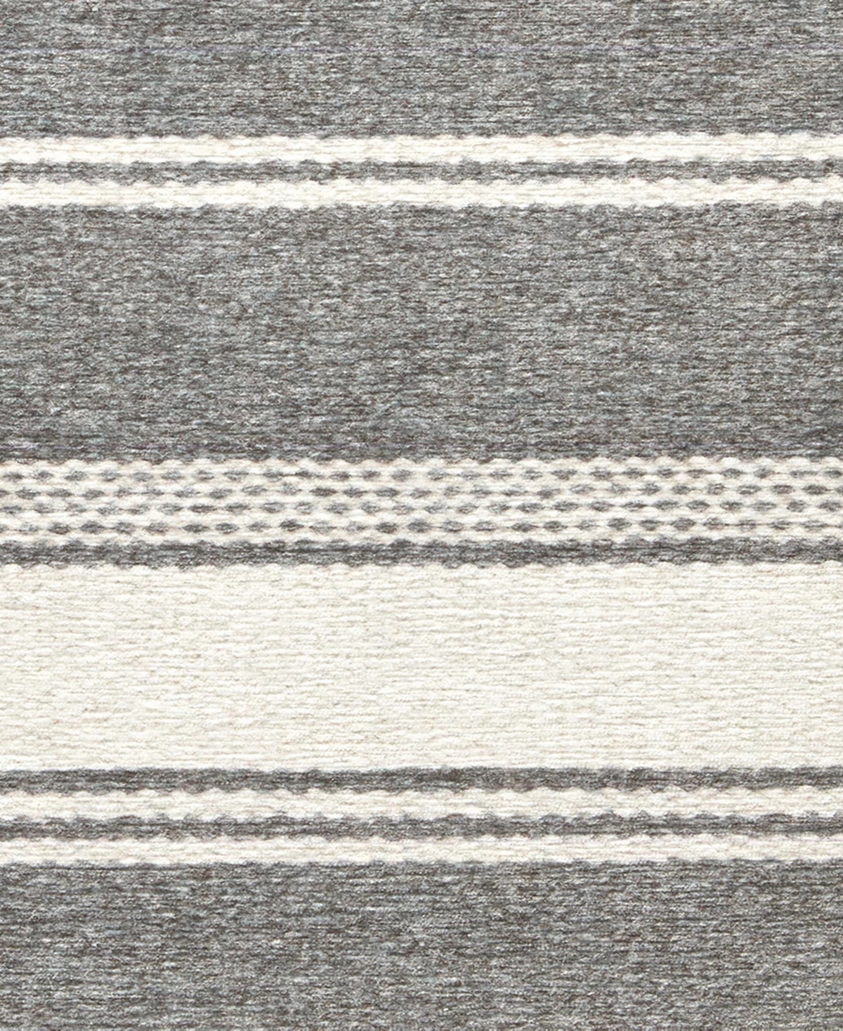 Dash And Albert Rugs By Annie Selke Bowman Stripe Machine Washable Da2338 5'x8' Area Rug In Gray