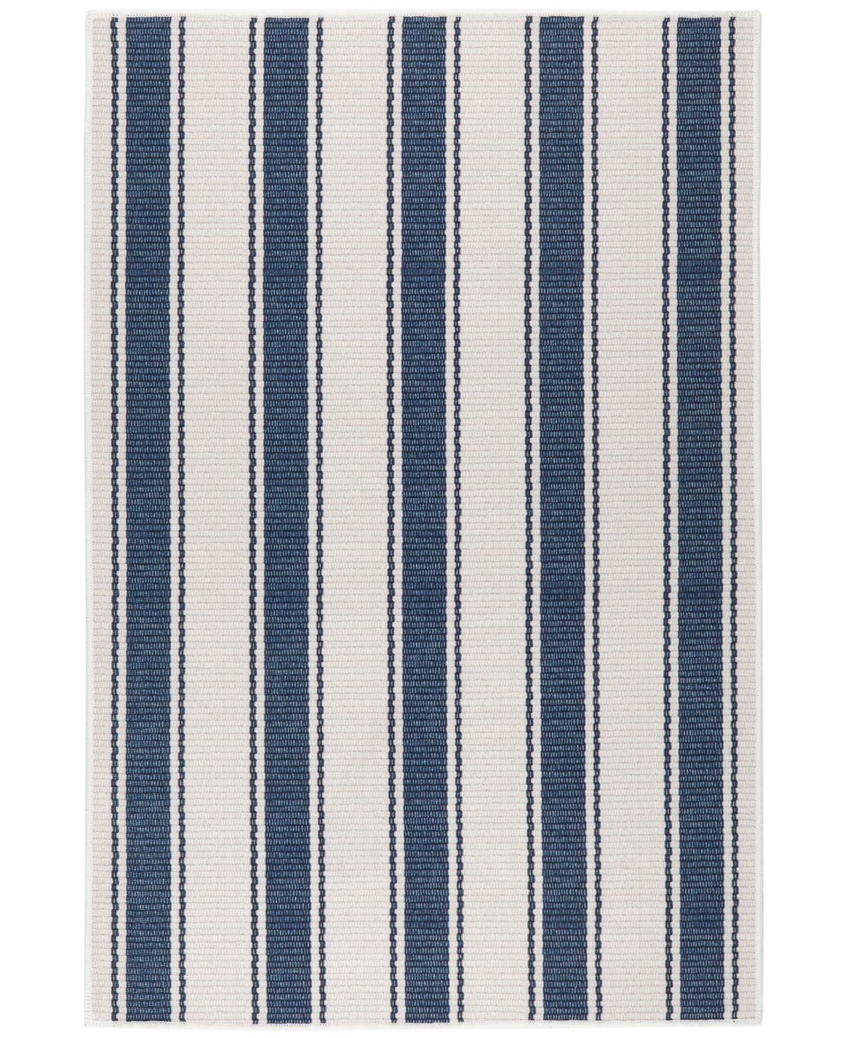 Dash And Albert Rugs By Annie Selke Blue Awning Machine Washable Da2033 2'x3' Area Rug