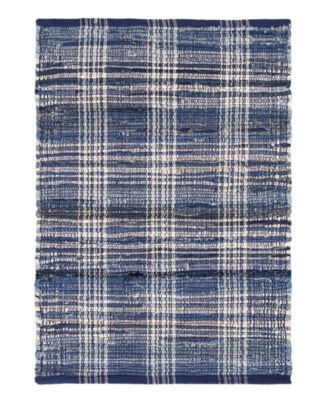 Dash and Albert Rugs by Annie Selke - Denim Plaid DA515 8'x10' Area Rug