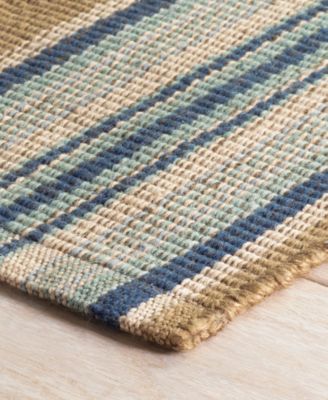 Blue Heron Stripe Indoor/Outdoor DA142 5'x8' Area Rug