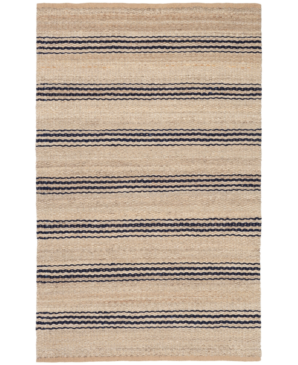 Dash And Albert Rugs By Annie Selke Jute Ticking Rda321 10'x14' Area Rug In Purple