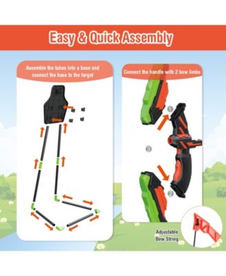 Youth Archery Bow Set with LED Light Up Bow and 20 Suction Cup Arrows for Kids