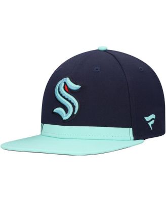 Fanatics - Men's True Navy Seattle Kraken Pro Locker Room Snapback Hat