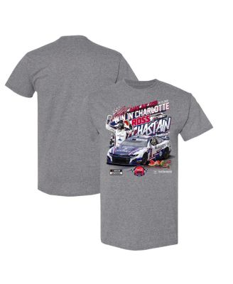 Checkered Flag Sports - Men's Heather Charcoal Ross Chastain 2025 Coca-Cola 600 Race Winner T-Shirt