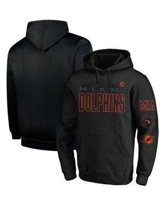 Fanatics - Men's Black Miami Dolphins Big Tall Fleece Pullover Hoodie