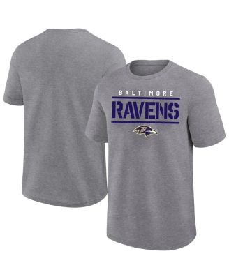 Fanatics - Men's Heather Gray Baltimore Ravens Big Tall Top Notch T-Shirt