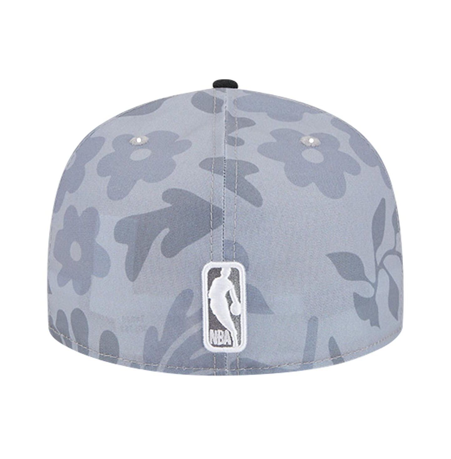 Мужская кепка New Era Gray Chicago Bulls Palm Fronds 2-Tone 59FIFTY Fitted Hat — фото 4