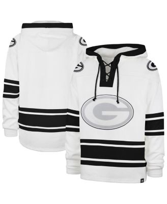 '47 Brand - Men's White Green Bay Packers After Image Superior Lacer with Hood