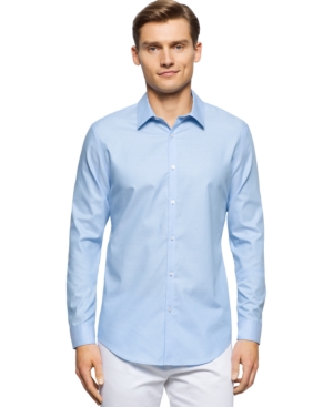 UPC 797762506023 product image for Calvin Klein Brunswick Slim-Fit Long-Sleeve Shirt | upcitemdb.com