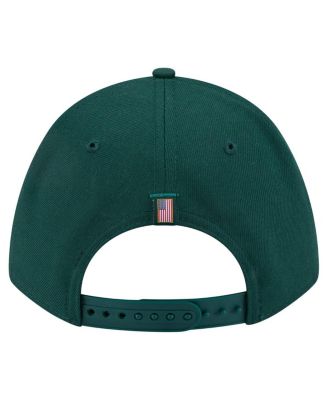 Men's Green Athletics American Flag 9FORTY M-Crown A-Frame Adjustable Hat
