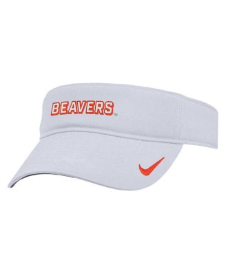 Nike - Men's White Oregon State Beavers 2025 On-Field Ace Performance Adjustable Visor Hat