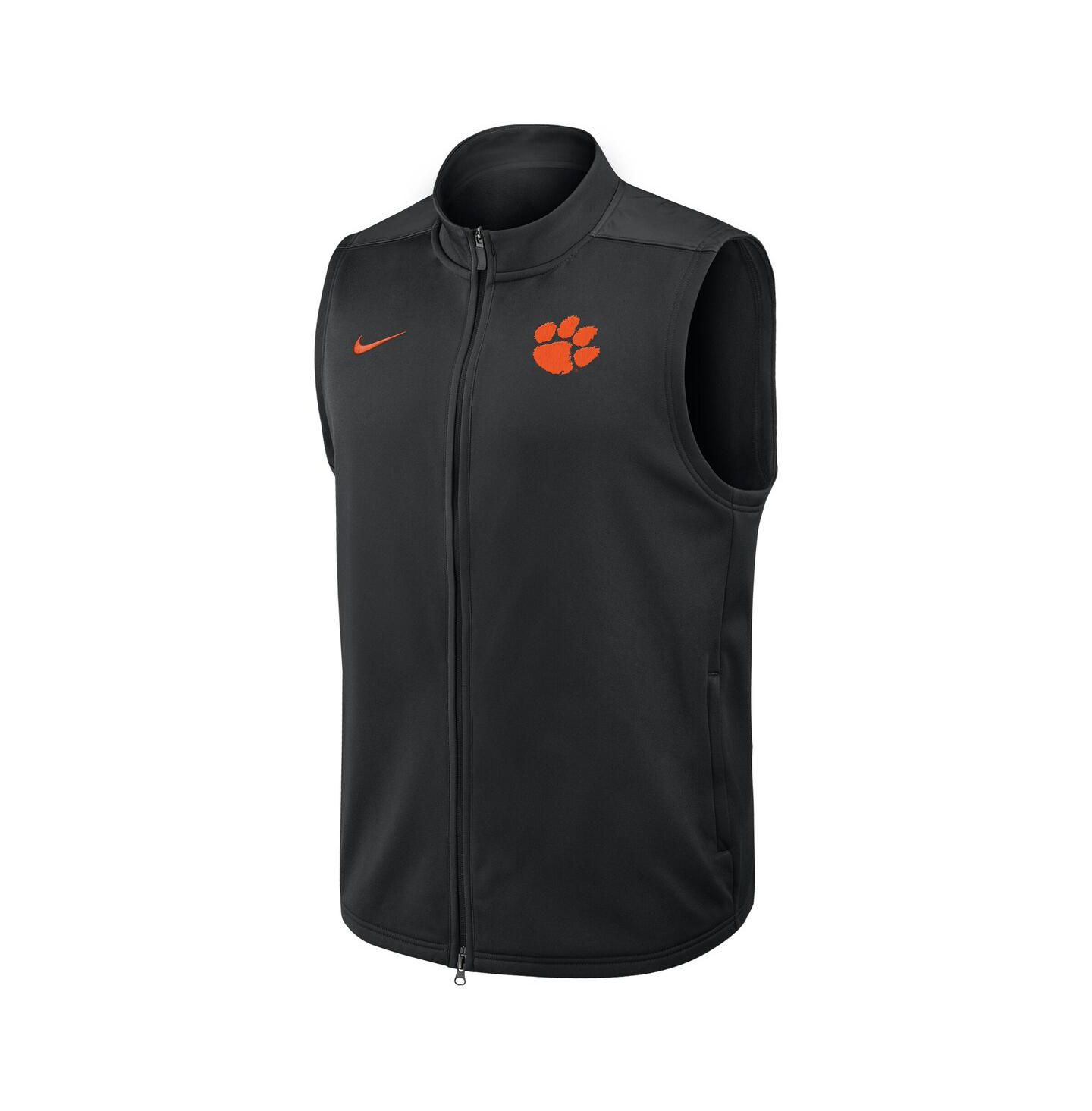 Мужской жилет Nike Black Clemson Tigers Primetime Victory Performance Full-Zip Vest — фото 2