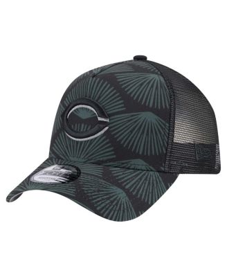 New Era - Men's Black Cincinnati Reds 9FORTY A-Frame Trucker Adjustable Hat