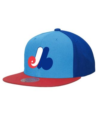 Mitchell & Ness - Men's Powder Blue Montreal Expos Cooperstown Collection Basic Flip Snapback Hat