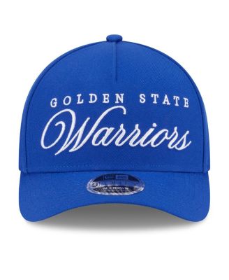 Men's Royal Golden State Warriors 2025 NBA Draft M-Crown A-Frame 9FORTY Adjustable Hat