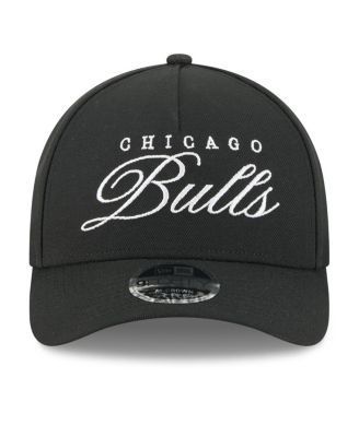 Men's Black Chicago Bulls 2025 NBA Draft M-Crown A-Frame 9FORTY Adjustable Hat
