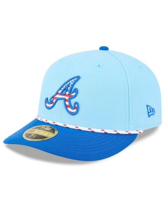 New Era - Men's Light Blue/Blue Atlanta Braves 2025 Fourth of July Low Profile 59FIFTY Fitted Hat