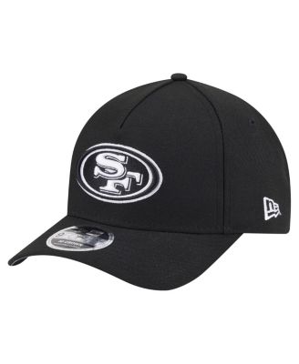 New Era - Men's Black San Francisco 49ers Team Collection 9FORTY M-Crown A-Frame Adjustable Hat