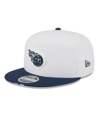 New Era - Men's White/Navy Tennessee Titans 2025 NFL Training Camp Split Panel 9FIFTY Snapback Hat