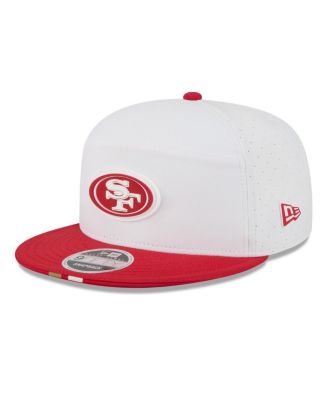 New Era - Men's White/Scarlet San Francisco 49ers 2025 NFL Training Camp Split Panel 9FIFTY Snapback Hat