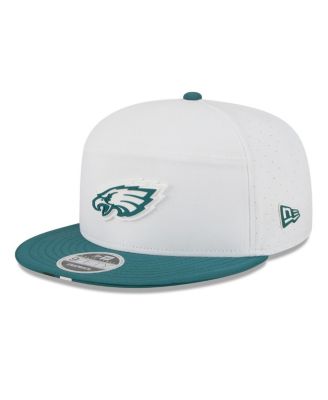 New Era - Men's White/Midnight Green Philadelphia Eagles 2025 NFL Training Camp Split Panel 9FIFTY Snapback Hat