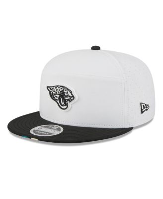 New Era - Men's White/Black Jacksonville Jaguars 2025 NFL Training Camp Split Panel 9FIFTY Snapback Hat